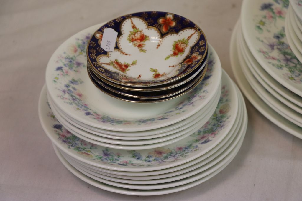 Part Wedgwood Angela pattern floral decorated dinner service and four Royal Albert cups and saucers - Image 2 of 4