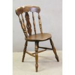 Victorian elm Windsor chair