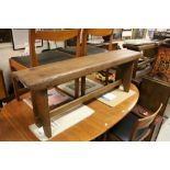 19th Century pine farmhouse bench approx 48 inches long