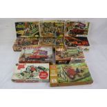 Ten boxed, unmade Airfix plastic model kits, to include Museum Models 1804 Steam Locomotive,