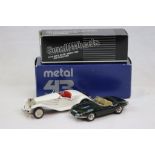 Two boxed 1:43 Western Models metal models to include Small Wheels SW19 1965 Jaguar E Type