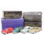 Three boxed 1:43 Brooklin Models metal models to include BRK26A 1955 Chevrolet Fire Marshal's