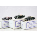 Three boxed 1:43 Durham Classics Automotive Miniatures metal models to include DC30 1934 La Salle (