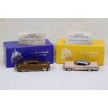 Two boxed 1:43 The Brooklin Collection Anniversary Club metal models to include 7th and 8th Year