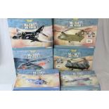 Six 1:72 boxed Corgi The Aviation Archive Military Air Power Thunder in the Skies diecast models