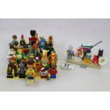 36 Original Lego minifigures from various Series, Batman, Lego Movie featuring Statue of Liberty,