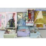 Seven boxed dolls to include 3 x Mattel Barbie featuring 53973 Rapunzel, 56216 Princess of the