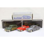 Three 1:43 boxed Brooklin Models metal models to include BRK13 1956 Ford Thunderbird Hardtop, BRK10