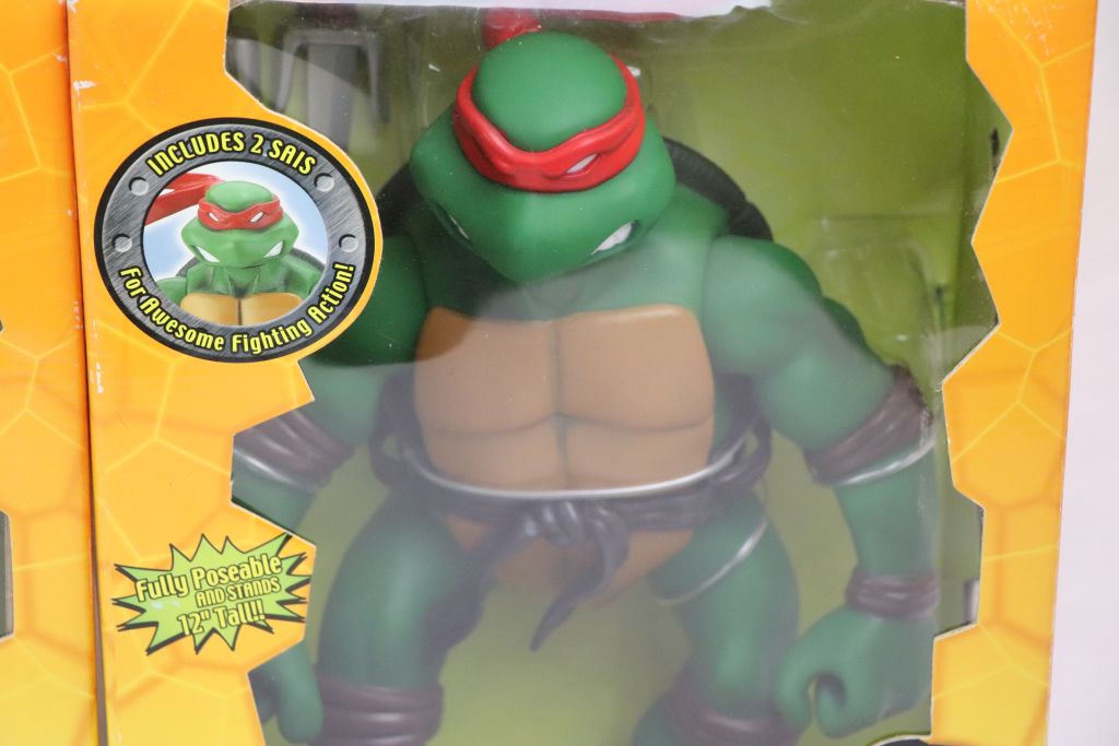 Four boxed Playmates Teenage Mutant Ninja Turtles giant figures to include Raphael, Donatello, - Image 5 of 5