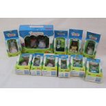 11 Boxed Original Tomy Sylvanian Families figures to include 2810 Bear Family, 2802 x 2, 2862 x 2,