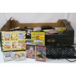 Retro Gaming - Sinclair ZX Spectrum console with power cable and quantity of cased and uncased