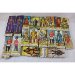 16 unmade boxed Airfix 1/12 historical figures plastic kits, to include Napoleon, Charles I,