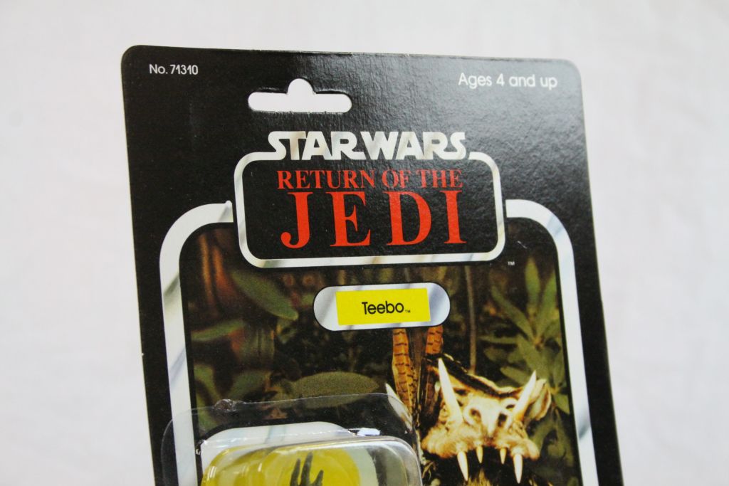 Star Wars - Carded Kenner Return of the Jedi Teebo figure, gd card, gd clear bubble - Image 4 of 7