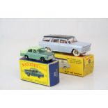 Boxed Dinky 548 Fiat 1800 Familiale in pale blue with black roof and red interior (marks to roof)