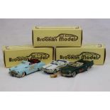 Three boxed 1:43 Brooklin Models metal models BRK41X 1959 Chrysler 300E Convertible Modelex 93