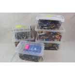 Large quantity of various original Lego bricks and accessories (6 tubs)