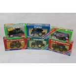 Six boxed 1:32 farming models to include ERTL x 4 (5580 John Deere Tractor, 1139 Massey Ferguson