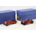 Two boxed 1:43 Auto Torque metal models to include No 1 Lagonda LG45 Rapide 1937 (50 of 150) and