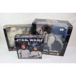 Star Wars - Three boxed collector series figures & accessories to include Kenner Han Solo & Luke