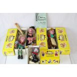 Four boxed Pelham Puppets to include Hansel, Gretel, Witch and Cat, all vg in vg boxes along with