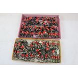 Metal Figures - Quantity of soldiers featuring various guards, mainly Britains, gd with some