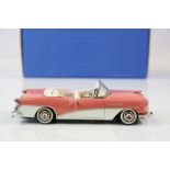 Boxed 1:43 Conquest Models Nr 15 1956 Buick Special convertible metal model in Tahiti coral/dover