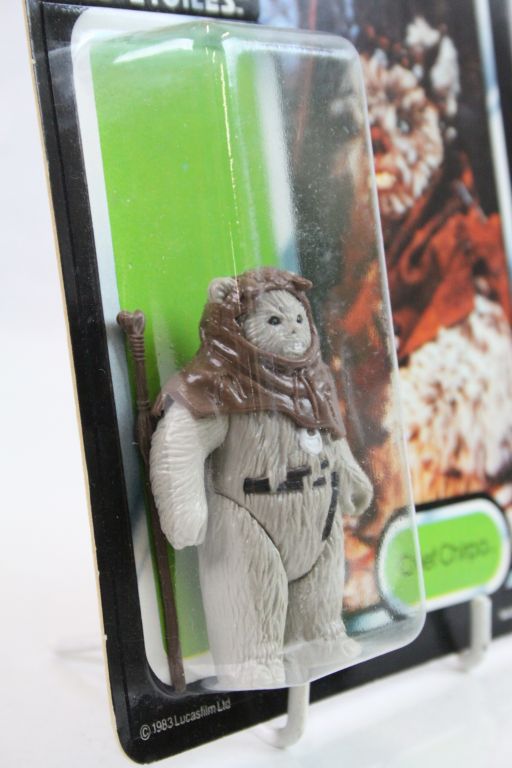 Star Wars - Carded Palitoy (Hong Kong) Return of the Jedi tri-logo Chief Chirpa figure, 70 back, a - Image 5 of 9