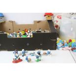 Large collection of Smurfs to include mainly 70's versions plus McDonalds, featuring 2 x original