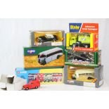 Seven boxed diecast models to include Dinky 449 Johnston Road Sweeper, Corgi Grey Green Coaches etc