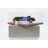 Boxed 1:43 Ilario of France IL43050BBO Dusenberg J481 Convertible 1932 metal model in blue/black,