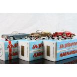 Three boxed Mini Marque '43' diecast models to include USA No 26A Lincoln Continental 4DR