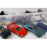 Collection of 18 unboxed diecast models to include 1:18 Burago 1987 Ferrari F40, 1:18 ERTL