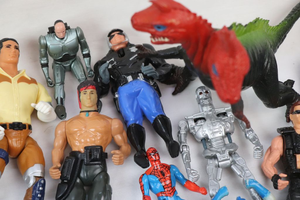 Collection of 80s.90 action figures, toys and accessories to include Terminator, Visionaries, Rambo, - Image 6 of 13