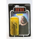 Star Wars - Carded Palitoy (Hong Kong) Return of the Jedi Bib Fortuna figure, 65 back, gd card, vg