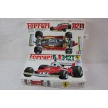 Two boxed 1:12 Tamiya F1 model kits to include No.1225 4000 Ferrari 312 T4 and No. 1219 3500 1975