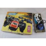 Boxed Scalextric Sports Set 31, with slot cars, together with power unit, additional slot car and