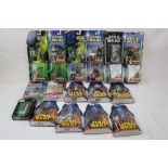 Star Wars - 22 carded Star Wars figures to include 4 x Hasbro Star Wars Anakin Skywalker, Yoda,