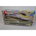 Boxed Lima OO gauge Nickel Silver Lima Technology train set with Eurostar locomotive and rolling