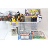 Group of circa 1990/2000s toys to include carded Hercules Atlanta figure, carded McFarlane Young