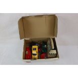 Four Triang Scalextric slot cars to include C60 Jaguar D Type, boxed C66 Cooper in green, C61