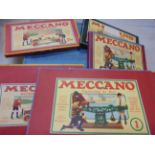 Collection of vintage Meccano to include an Erector, geared roller bearing,quantity of manuals