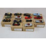 14 Minichamps 1:43 metal models, in brown custom boxes, to include Porsche Boxster Showmodel 1995,