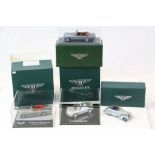Four boxed & cased 1:43 Bentley models to include 2 x Bentley Classic Models (The New Continental