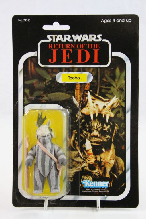 Star Wars - Carded Kenner Return of the Jedi Teebo figure, gd card, gd clear bubble