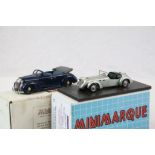Two boxed ltd edn 1:43 Mini Marque metal models to include GRB19 Healey Silverstone in metallic