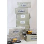 30 Boxed 1:76 Atlas Editions World of Stobart Series diecast models to include 8 x Komatsu Pc340