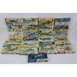 25 unmade boxed Airfix 1/72 plastic model aircraft kits, to include Lockheed Lightning P-38J,