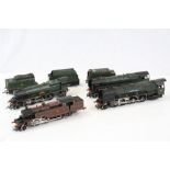 Four OO gauge locomotives to include Hornby 2-6-4 LMS 2300 in maroon, Triang R259 Britannia,