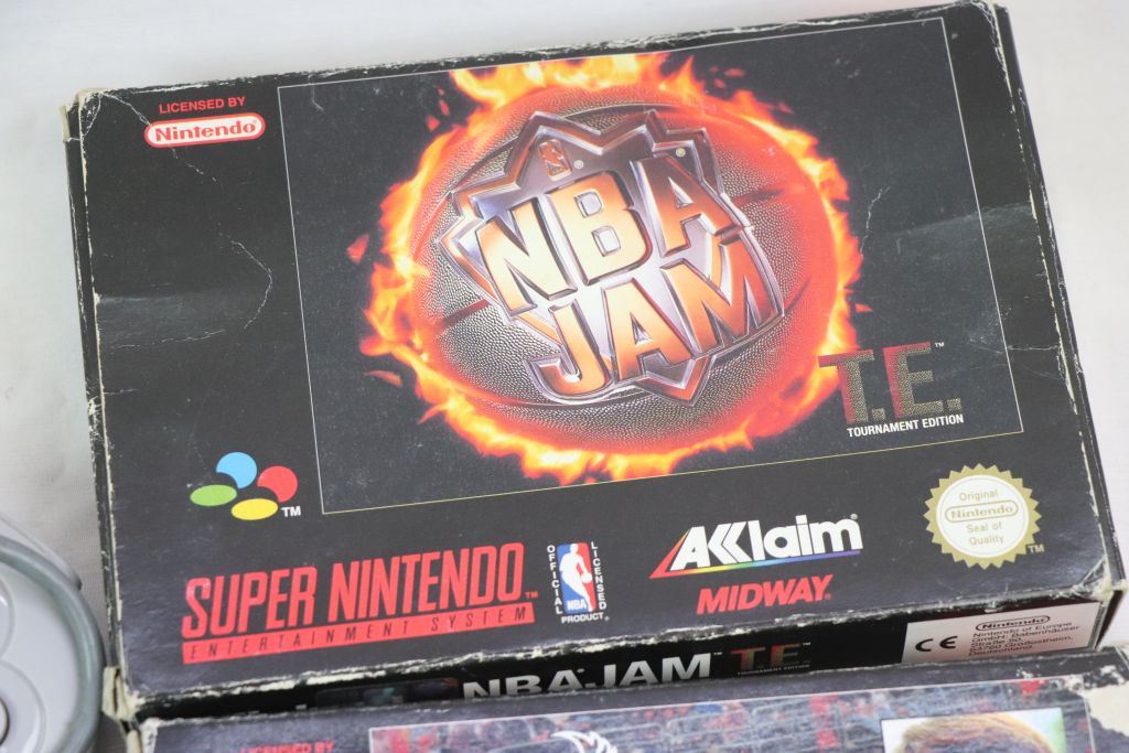 Retro Gaming - Four boxed games to include Nintendo NES Paperboy, Super Nintendo SNES NBA Jam TE, - Image 3 of 8