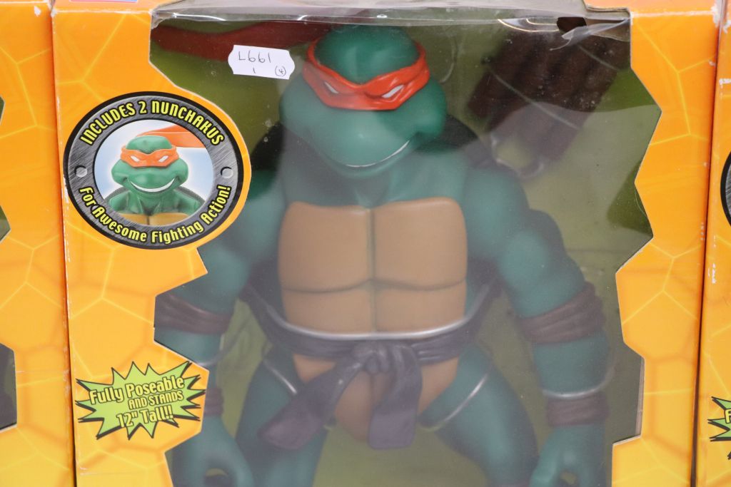 Four boxed Playmates Teenage Mutant Ninja Turtles giant figures to include Raphael, Donatello, - Image 4 of 5